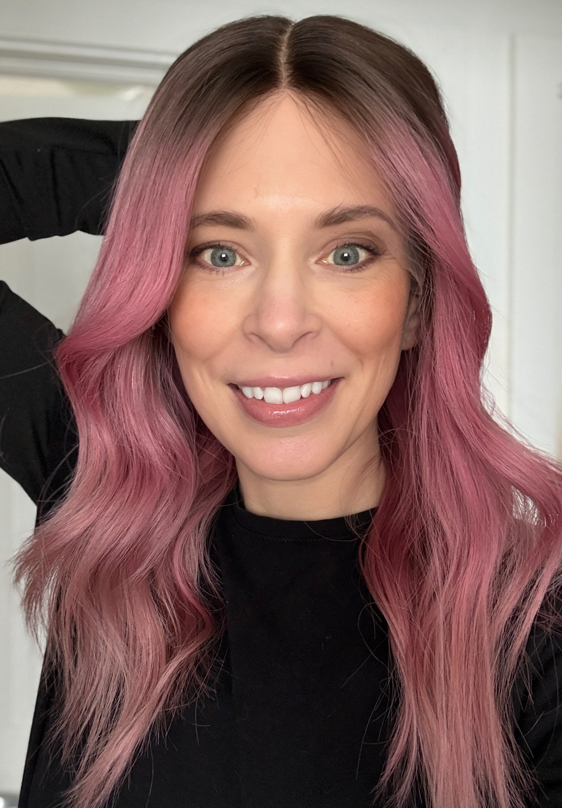 SUGAR POP PINK 20“ LACE TOP (S)